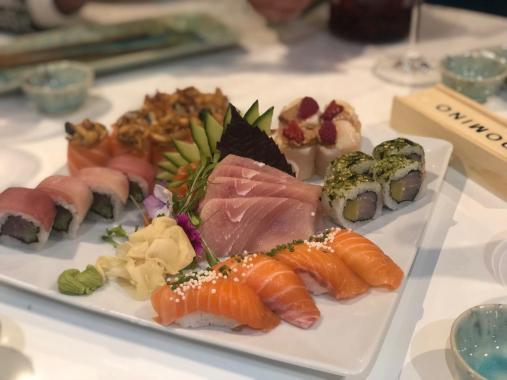 combinado de sushi e sashimi
